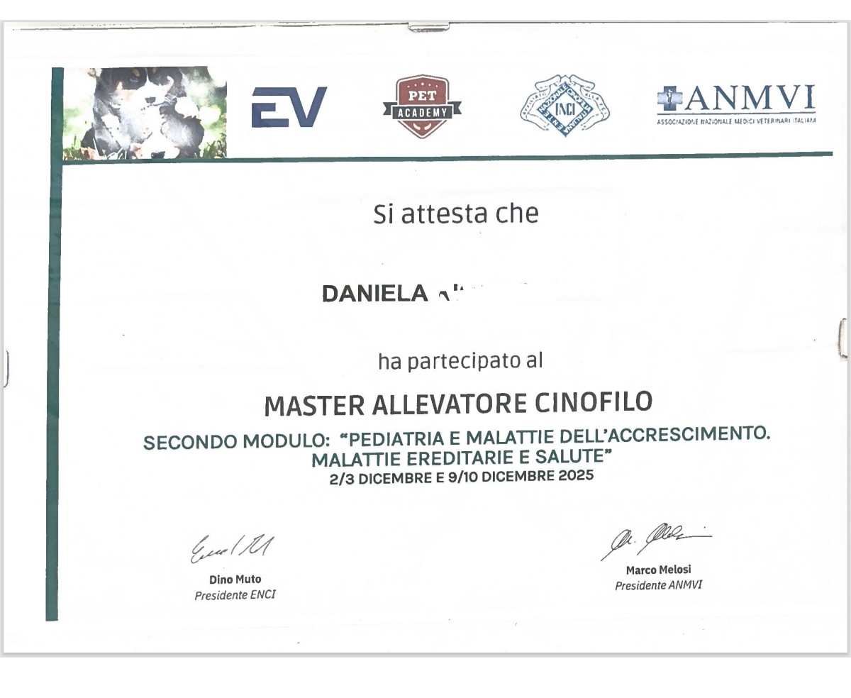 Master Allevatore Cinofilo – Modulo 2